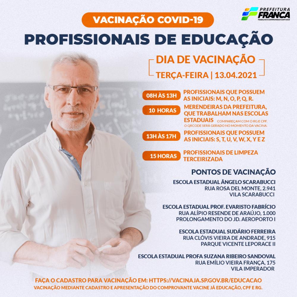 vacina professores