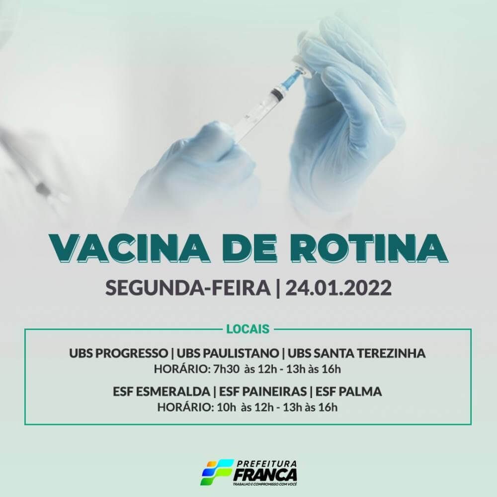 Programacao Vacina Rotina